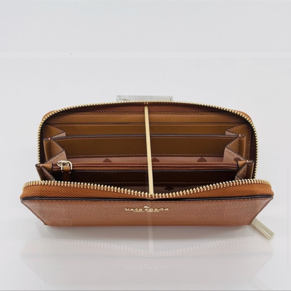 Kate Spade Leila Large Continental Wallet Brown - Picture 8 of 9
